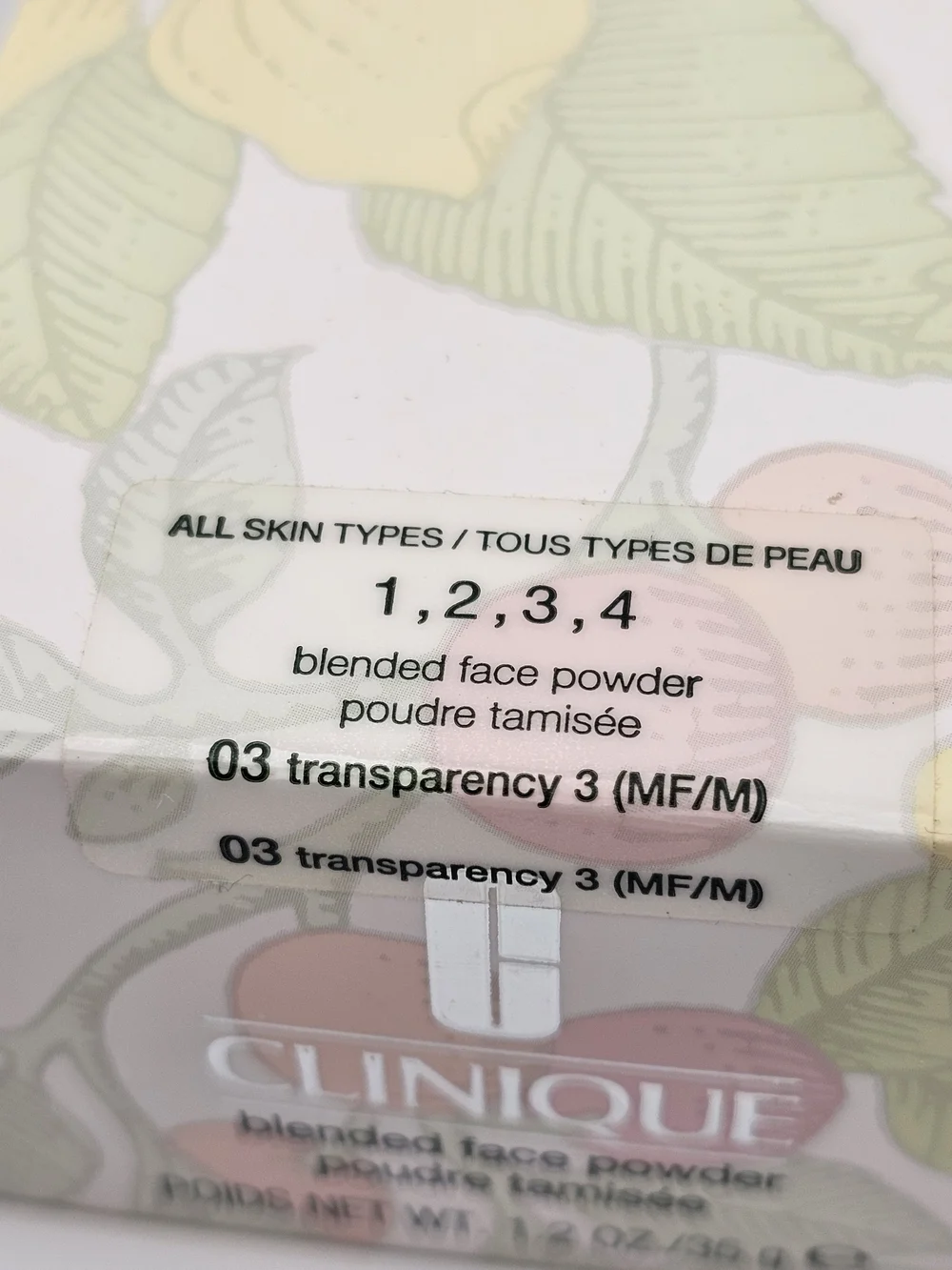 NEW Clinique Blended Face Powder - 03 Transparency 3